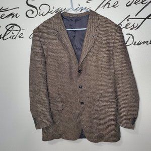 Vintage Brown Barcelino Made in Italy Jacket Blazer Tailored by Pancaldi & B